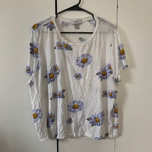 FOREVER 21+. FLORAL T-SHIRT 2X